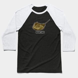 Hunting Horseshoe Crab Baseball T-Shirt